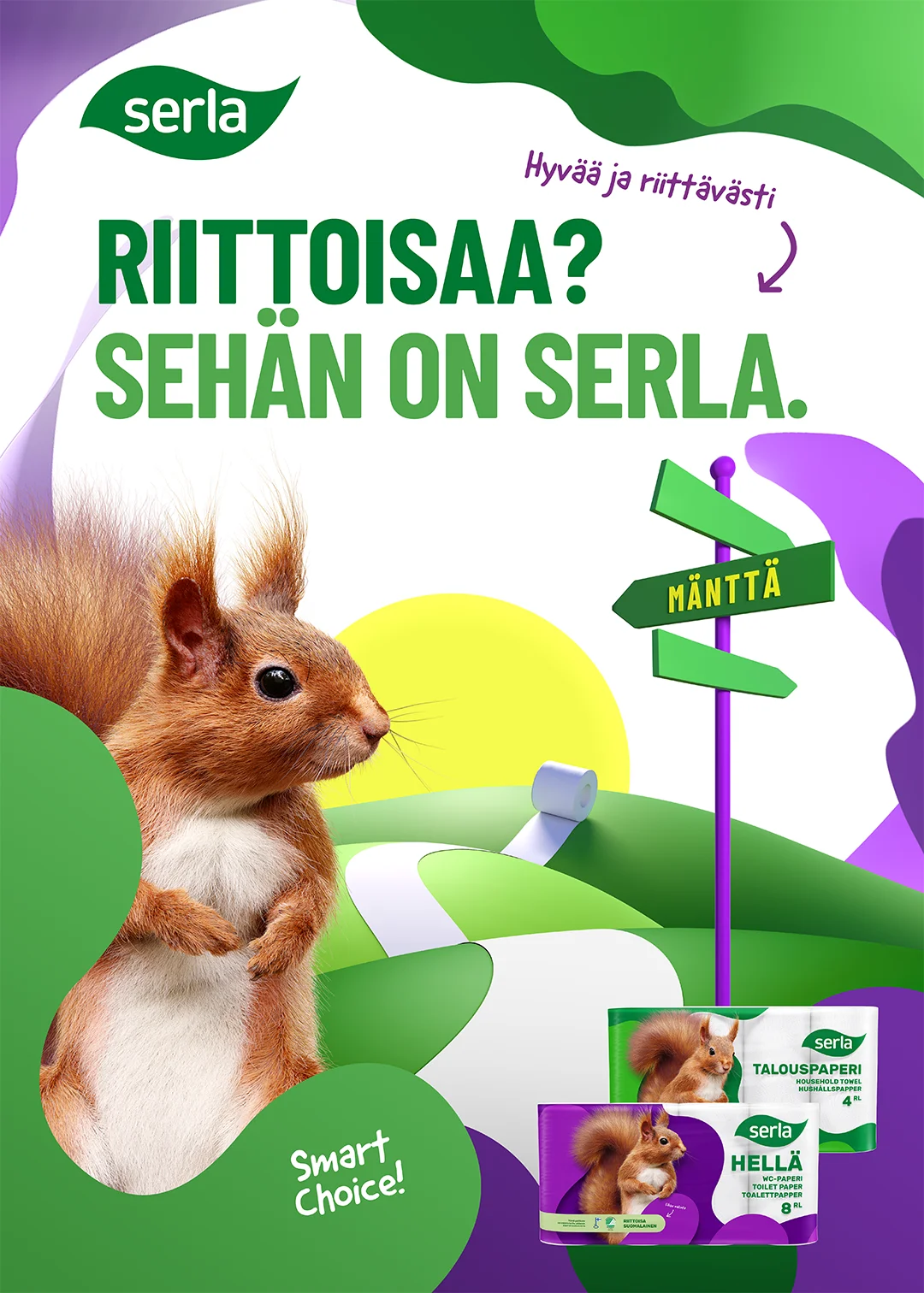 Keyvisual image from the Serla Brand animations campaign.
