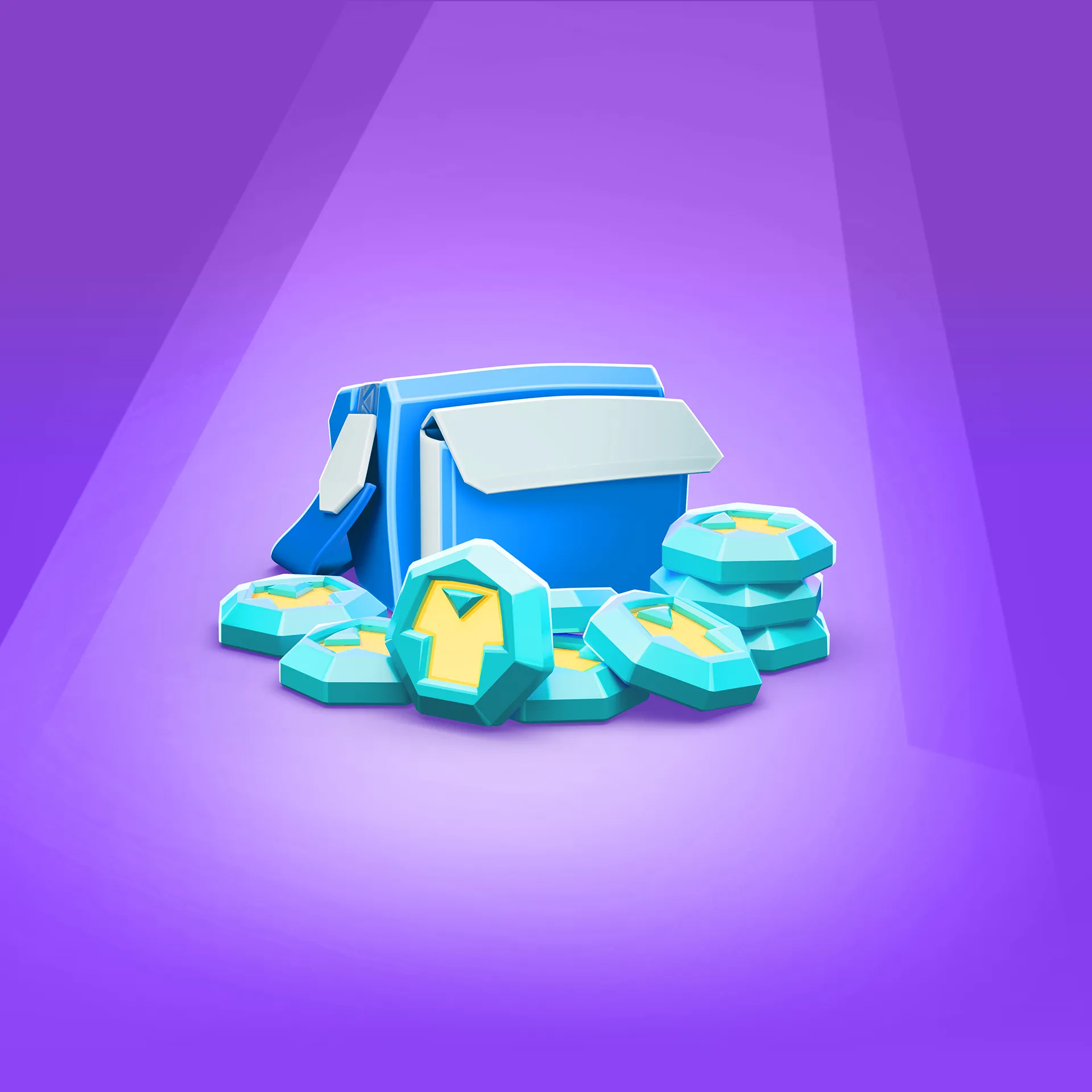 Image of a final, retouched image of a 3D game asset image. The image is from the Brink Helsinki case study for Supercell's mo.co game image asset production.