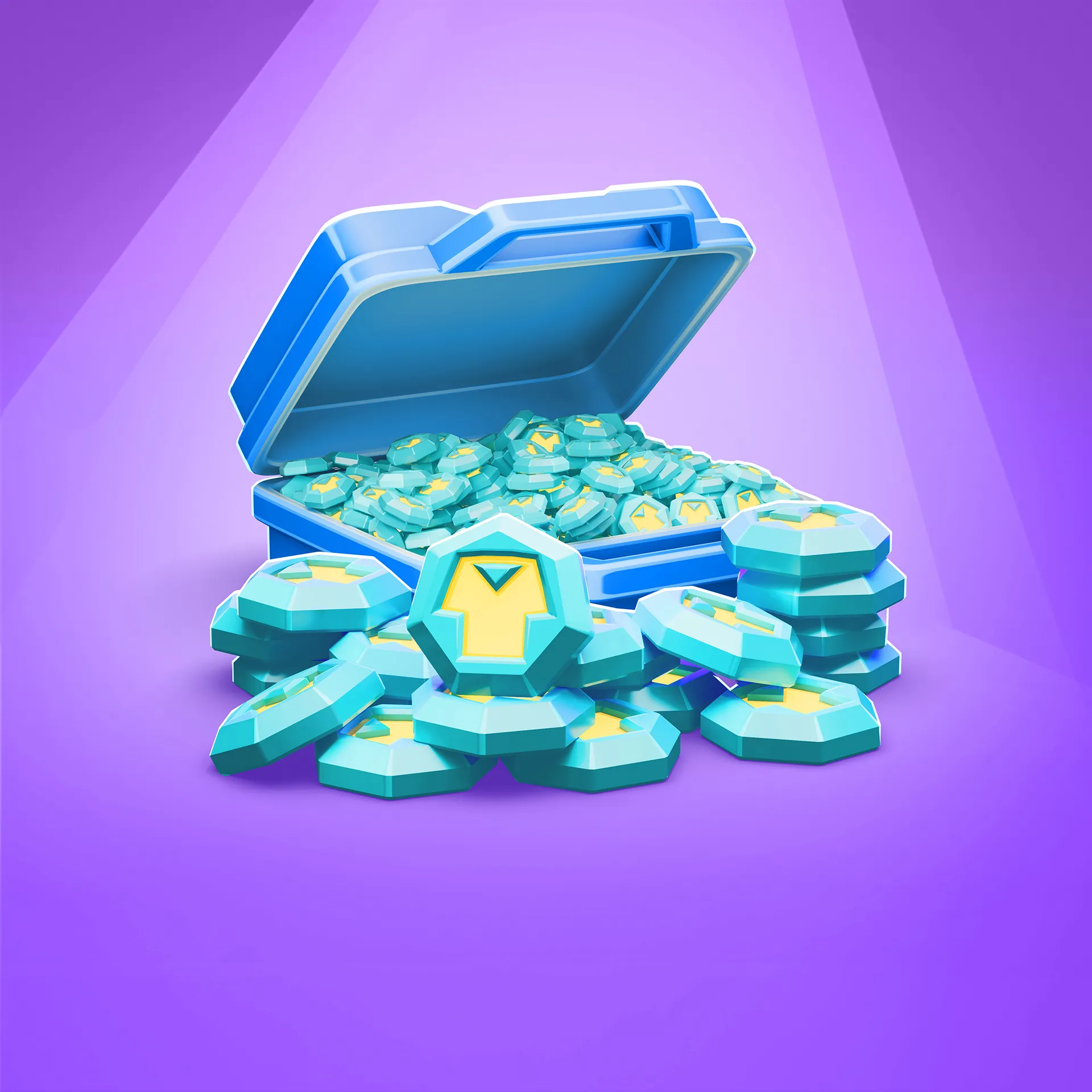 Image of a final, retouched image of a 3D game asset image. The image is from the Brink Helsinki case study for Supercell's mo.co game image asset production.