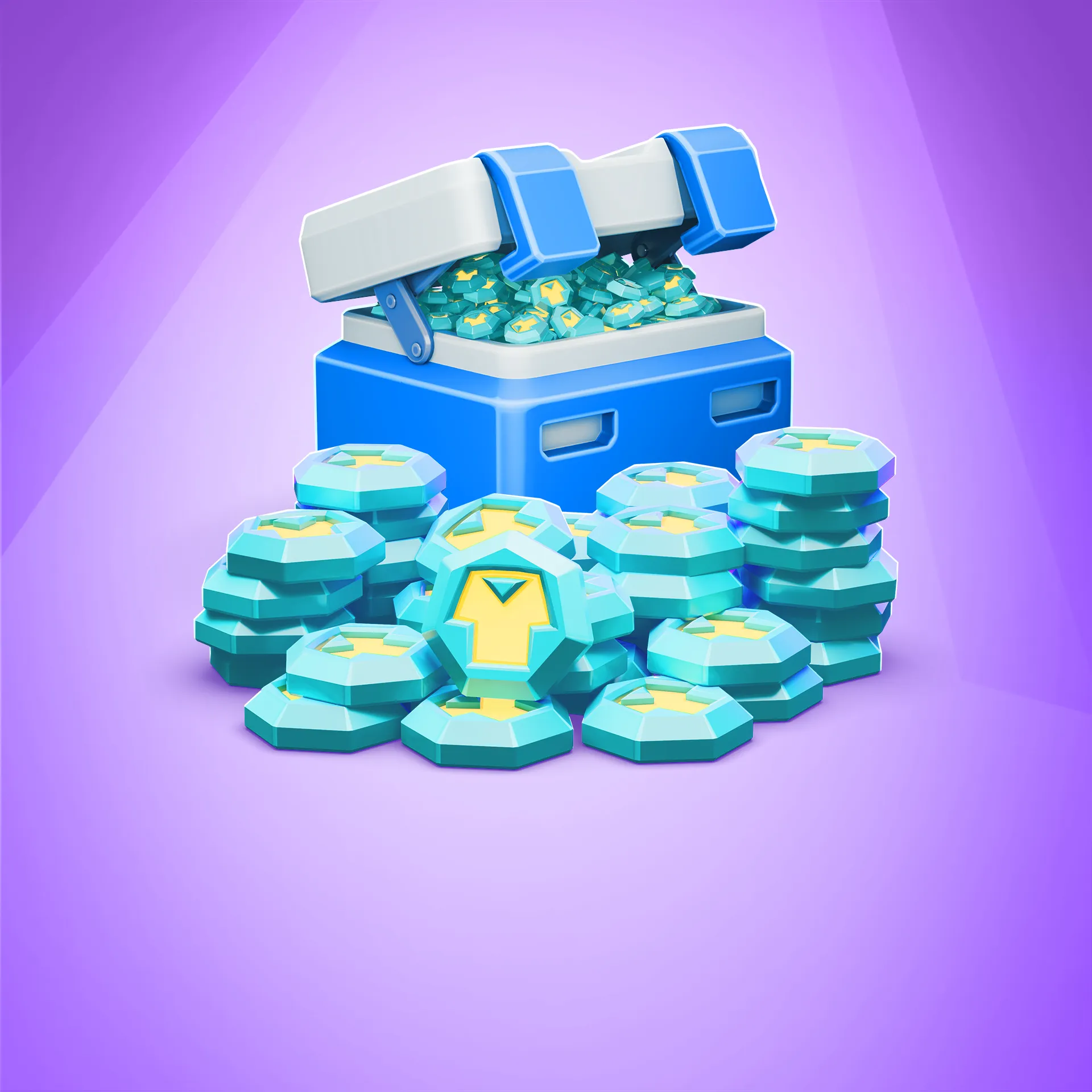 Image of a final, retouched image of a 3D game asset image. The image is from the Brink Helsinki case study for Supercell's mo.co game image asset production.