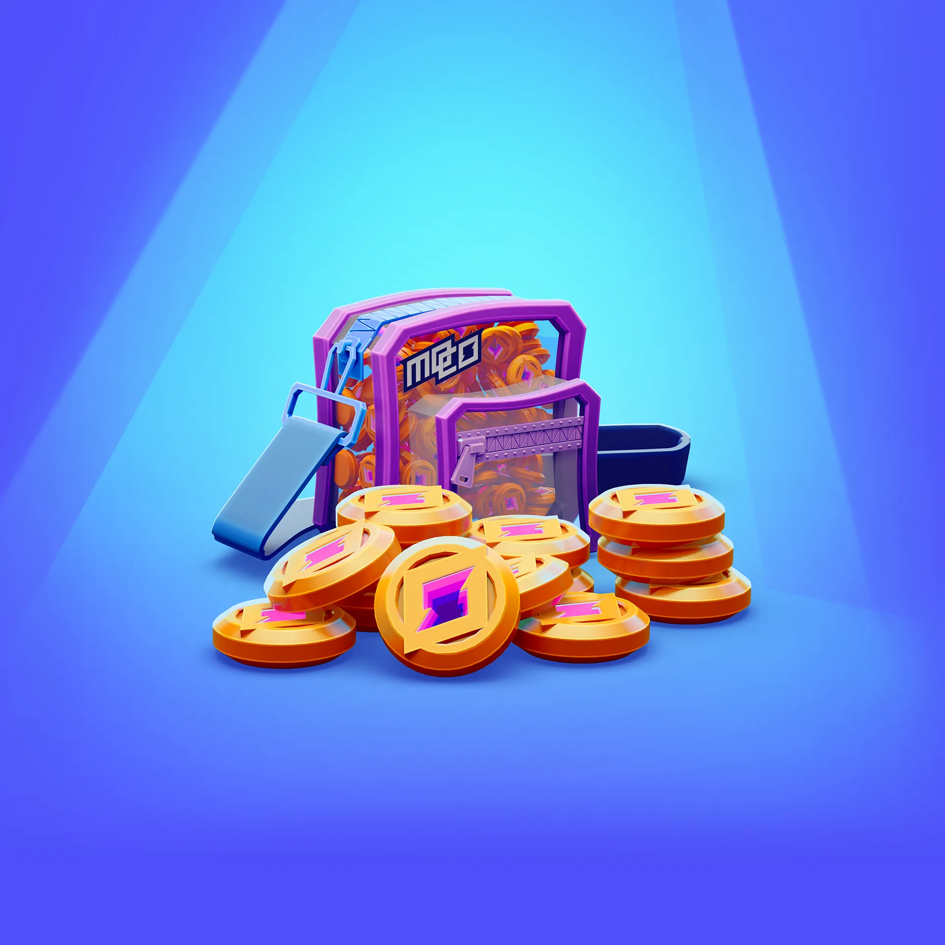 Image of a final, retouched image of a 3D game asset image. The image is from the Brink Helsinki case study for Supercell's mo.co game image asset production.