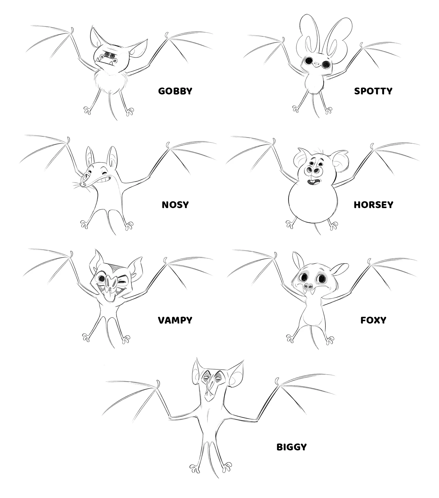 Character design image from the Brink Helsinki case study: Veikkaus Yökyöpelit, featuring frame-by-frame animation magic.