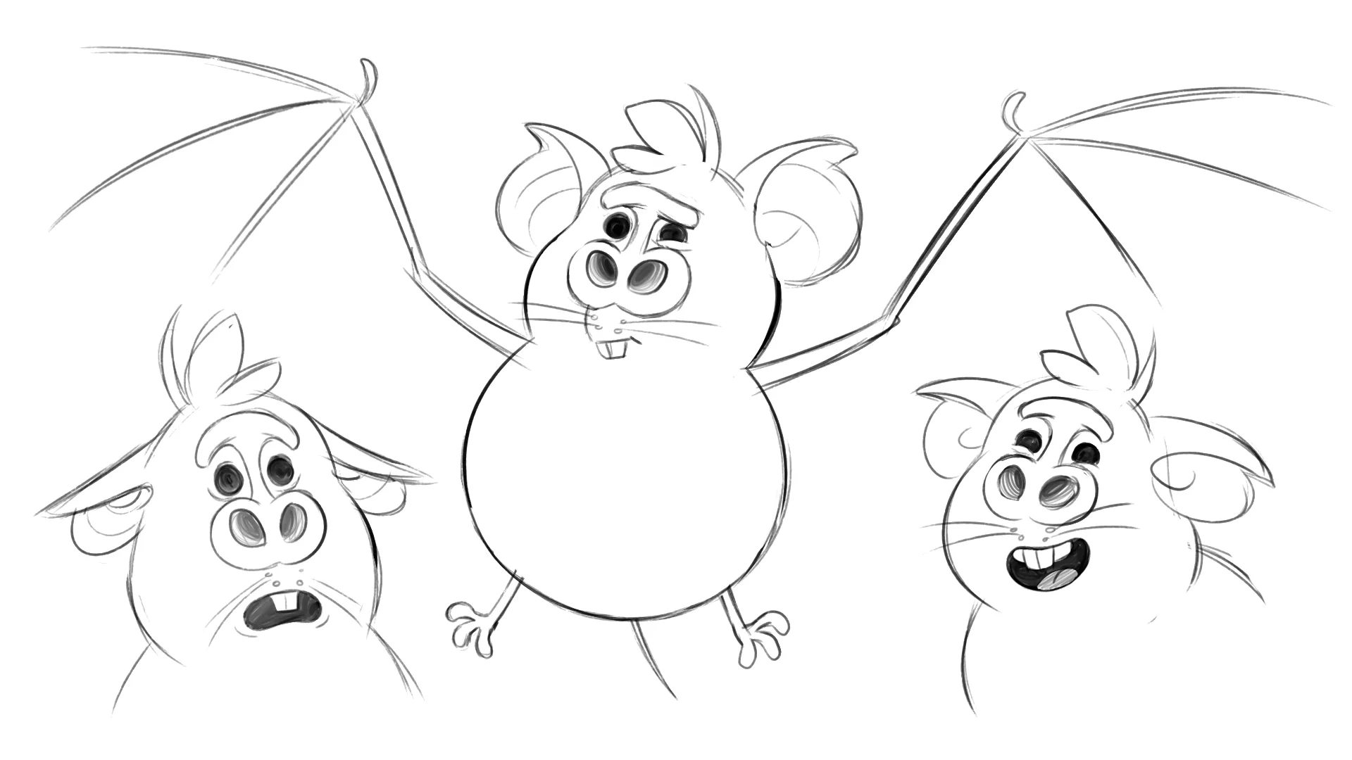 Character design image from the Brink Helsinki case study: Veikkaus Yökyöpelit, featuring frame-by-frame animation magic.