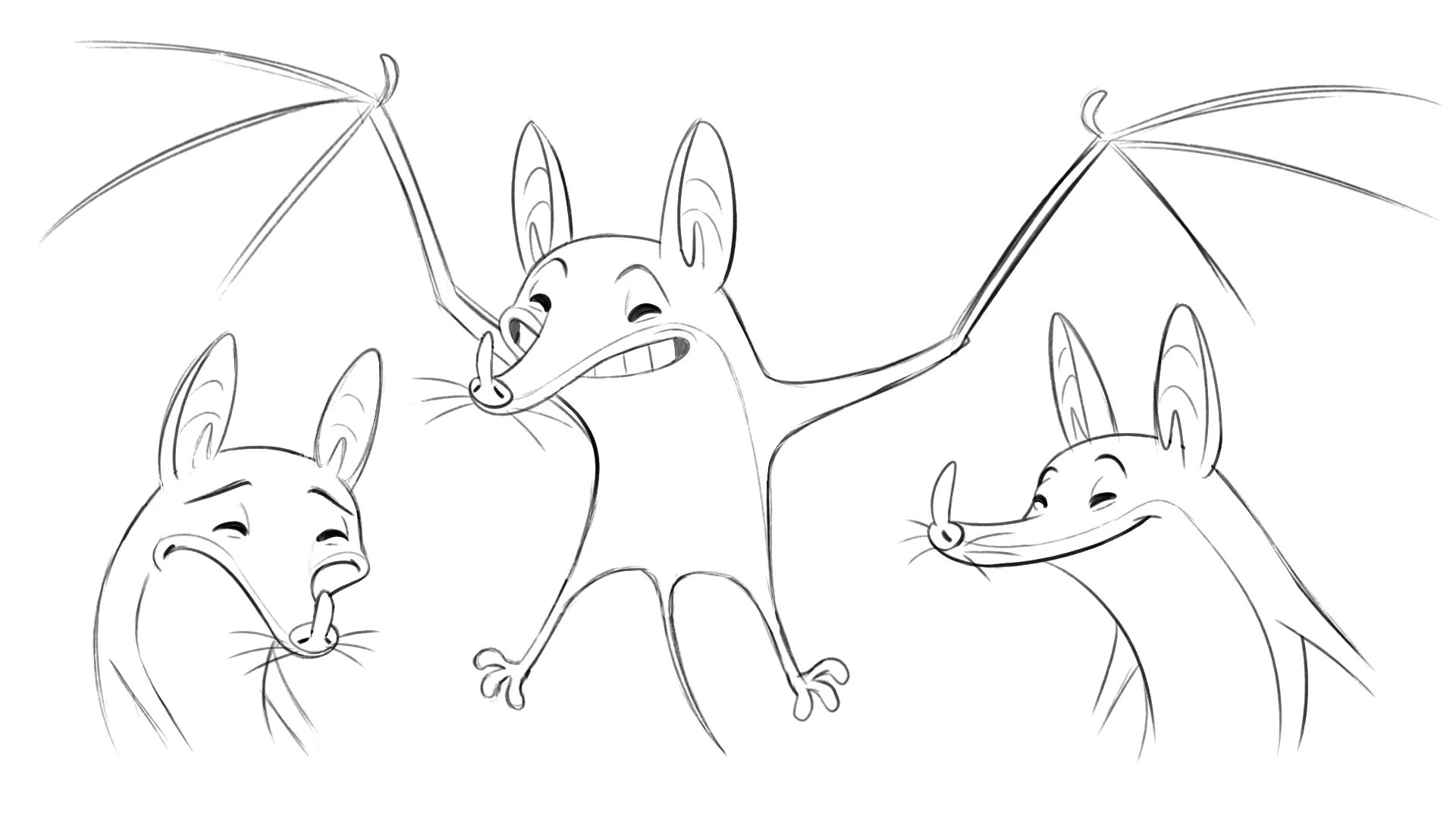 Character design image from the Brink Helsinki case study: Veikkaus Yökyöpelit, featuring frame-by-frame animation magic.