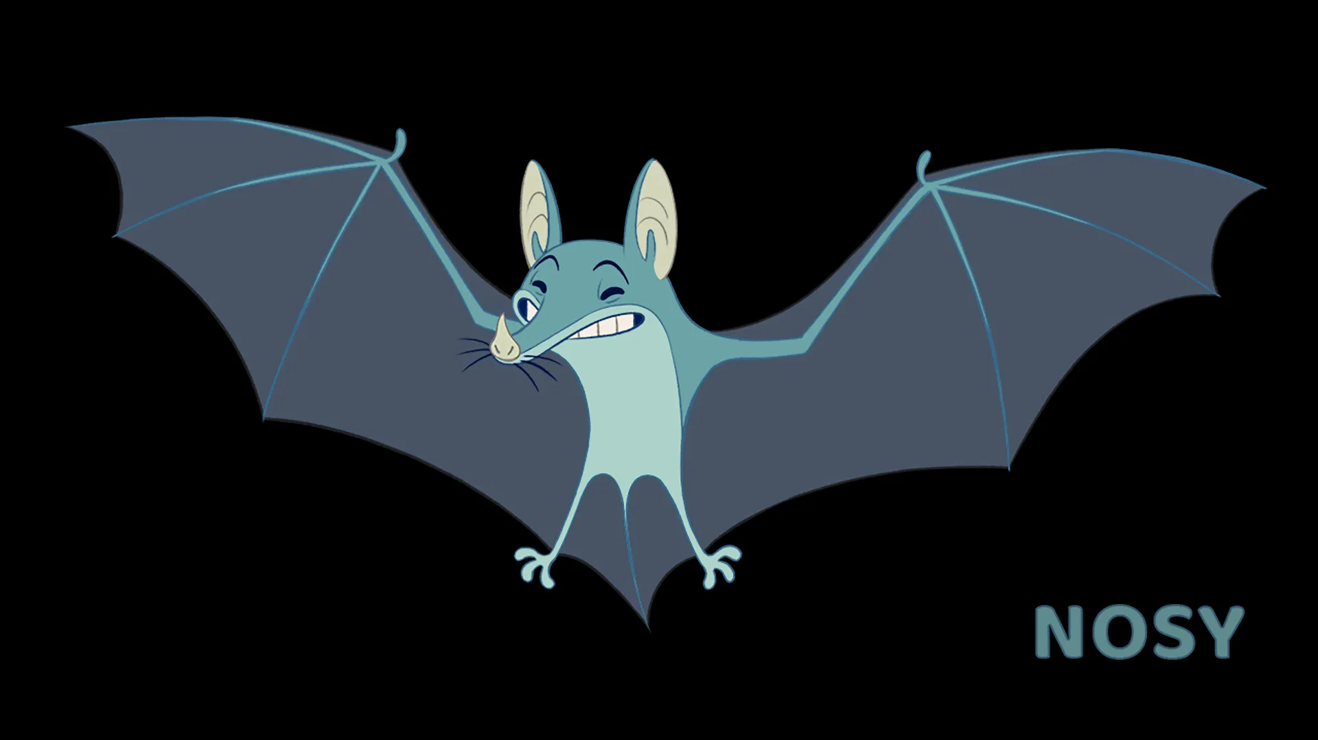 Character design color images from the Brink Helsinki case study: Veikkaus Yökyöpelit. The project showcases a frame-by-frame animation production process.