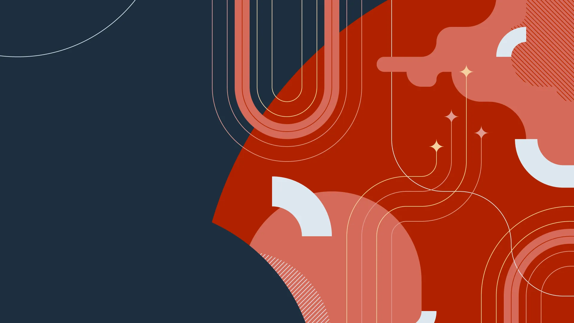 An image of a geometric illustration from the Brink Helsinki case study for Tuxera.