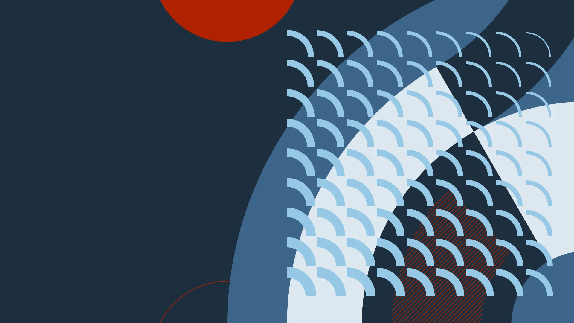 An image of a geometric illustration from the Brink Helsinki case study: Tuxera Brand Asset Graphics