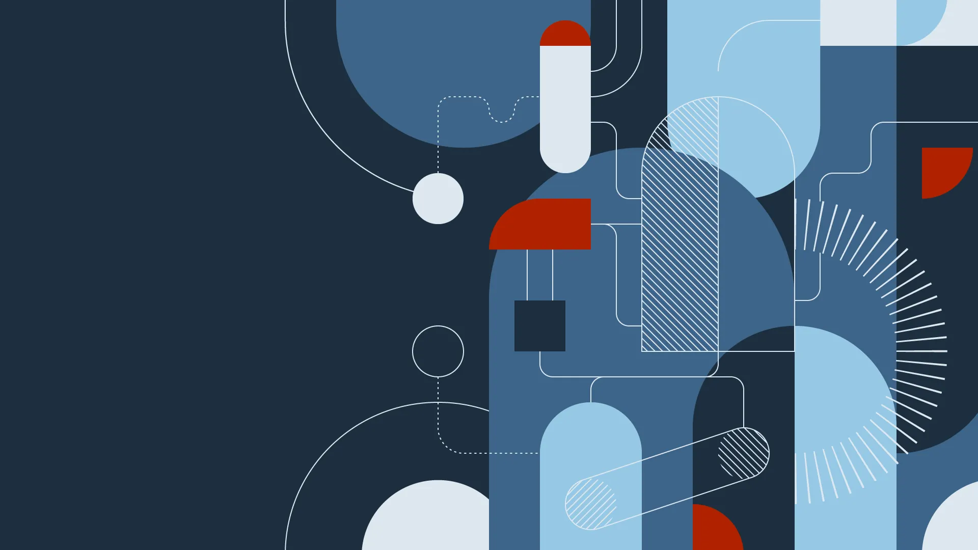 An image of a geometric illustration from the Brink Helsinki case study: Tuxera Brand Asset Graphics