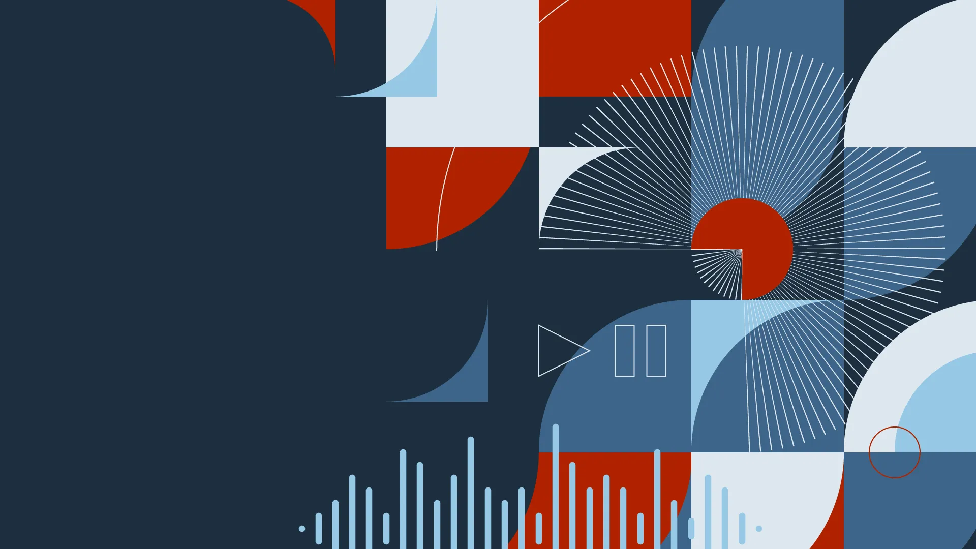 An image of a geometric illustration from the Brink Helsinki case study: Tuxera Brand Asset Graphics