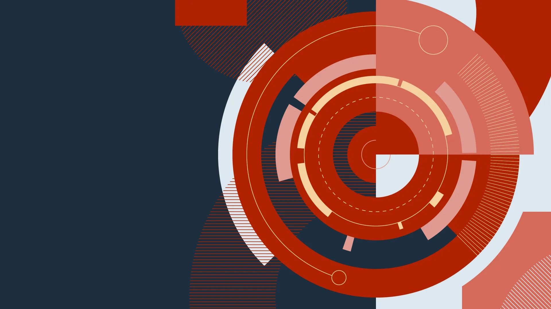 An image of a geometric illustration from the Brink Helsinki case study: Tuxera Brand Asset Graphics