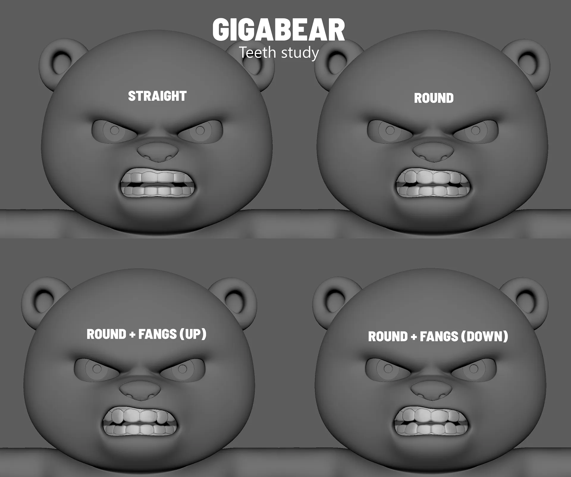 A look development image from the Giga Bear case study: 3D Animated Characters