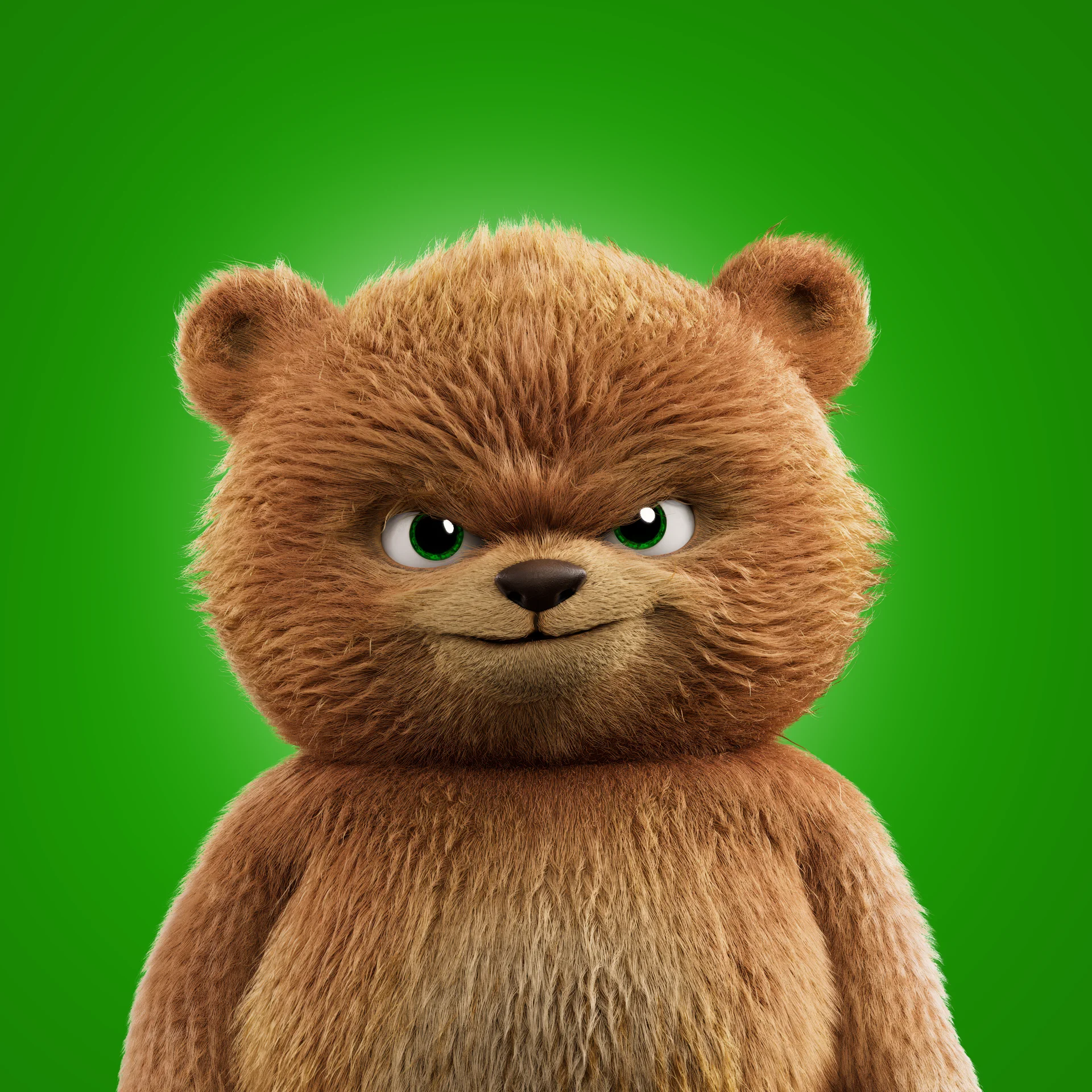 A featured image of Giga Bear, a furry 3D animated character from the Brink Helsinki character animation production Giga Bear.