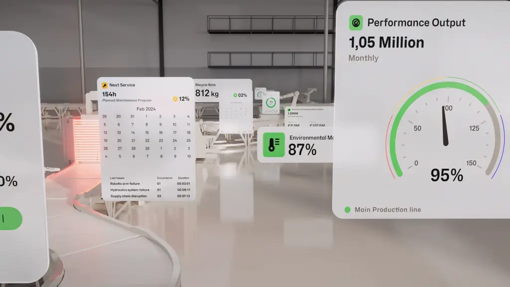 A still image from the Qt Industrial Automation animation, showcased in the case study: Brink x Qt - Marketing Animations for Technology Companies