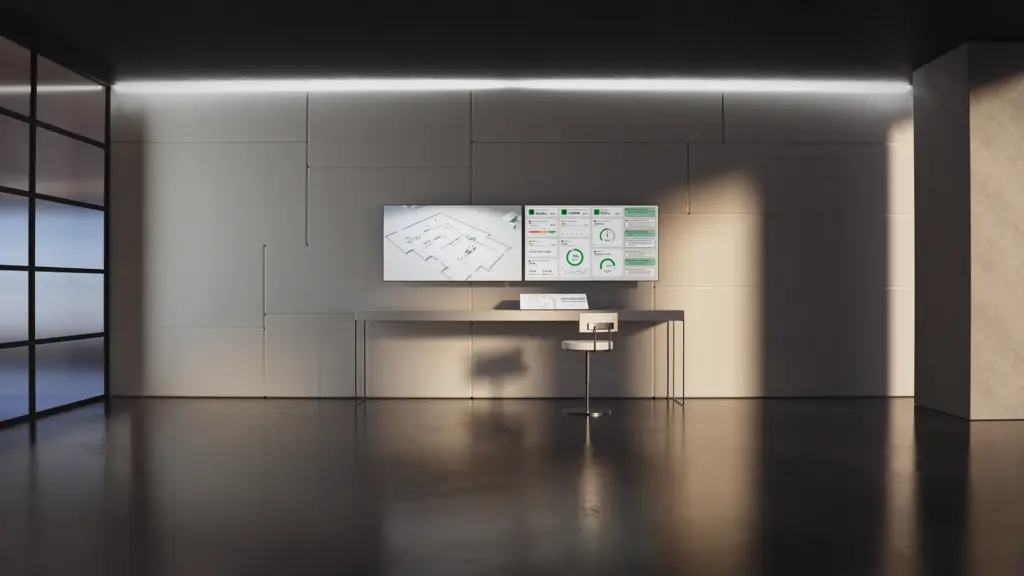 A still image from the Qt Industrial Automation animation, showcased in the case study: Brink x Qt - Marketing Animations for Technology Companies