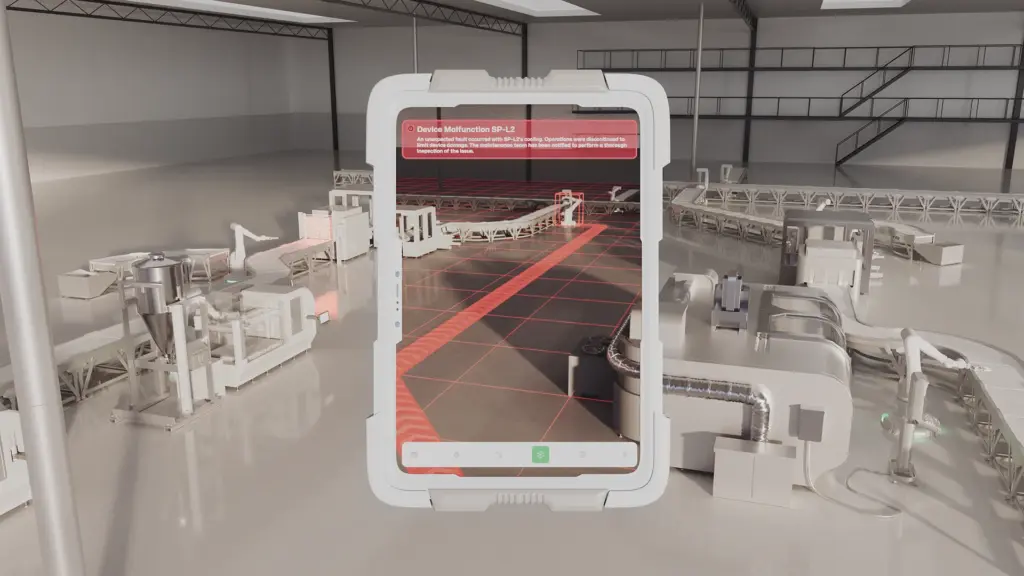 A still image from the Qt Industrial Automation animation, showcased in the case study: Brink x Qt - Marketing Animations for Technology Companies