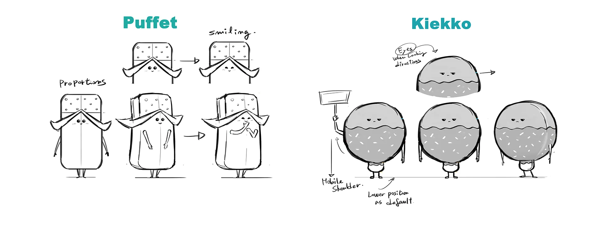 A character desing lineup image made for the animated commercial for SOK S-Market Uutuusjuomat. The lineup image shows all five characters of the Uutuusjuomat 3D animated commercial.